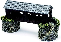 Penn-Plax Madison County Covered Bridge Fish Ornament