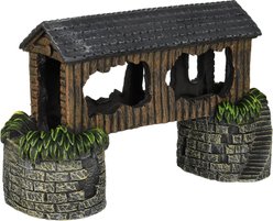 Penn-Plax Madison County Covered Bridge Fish Ornament slide 2 of 2