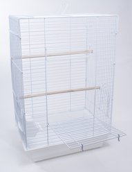 Penn-Plax Medium Bird Kit Square Bird Cage, White slide 2 of 7
