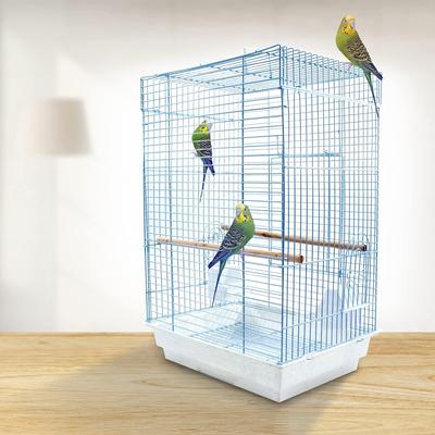 Show full view: Penn-Plax Medium Bird Kit Square Bird Cage, White slide 4 of 8