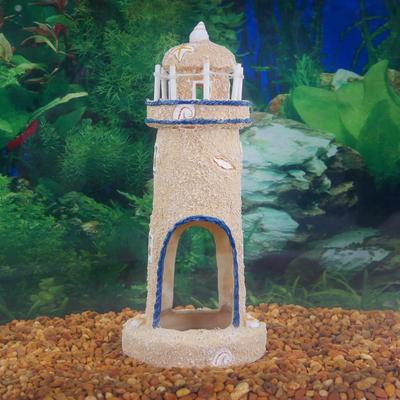 Show full view: Penn-Plax Medium Light House Aquarium Ornament slide 5 of 9
