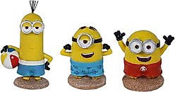 Penn-Plax Minions Mini Resin Bundle Aquarium Decoration Set, 3-pack
