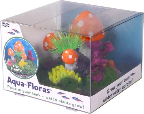 Show full view: Penn-Plax Mushroom Patch Aqua Flora Fish Ornament slide 2 of 3