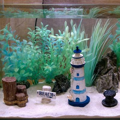 Show full view: Penn-Plax Nautical Aquarium Kit Fish Ornament slide 4 of 4
