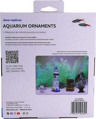 Show full view: Penn-Plax Nautical Aquarium Kit Fish Ornament slide 2 of 4