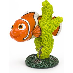 Penn-Plax Nemo with Green Coral Aquarium Ornament