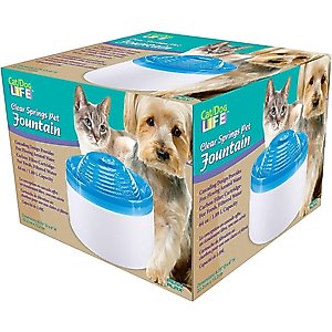 Penn-Plax Pet Water Fountain Cat Waterer, White, 64-oz