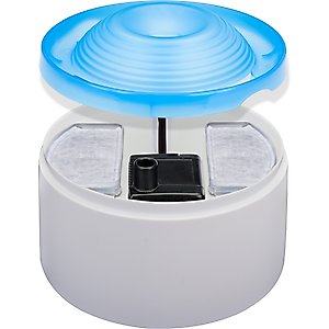 Penn-Plax Pet Water Fountain Cat Waterer, White, 64-oz