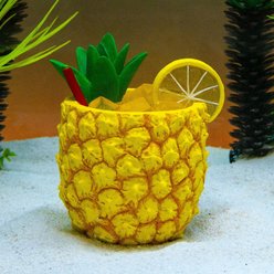 Penn-Plax Pineapple Drink Aquarium Fish Ornament slide 2 of 4