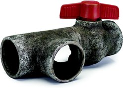 Penn-Plax Pipe Hideaway Fish Ornament, X-Large, Grey