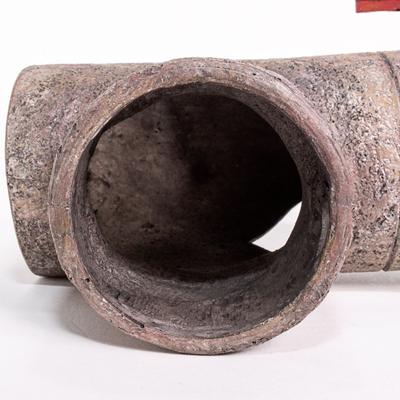 Show full view: Penn-Plax Pipe Hideaway Fish Ornament, X-Large, Grey slide 4 of 5