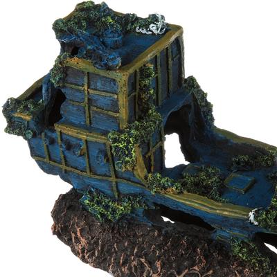 Show full view: Penn-Plax Pirate Treasure Ship Fish Ornament, Small, Multicolor slide 6 of 10