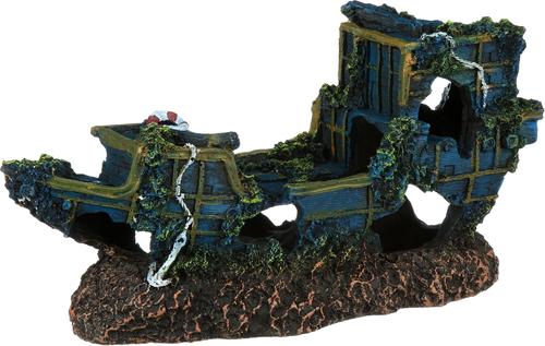 Show full view: Penn-Plax Pirate Treasure Ship Fish Ornament, Small, Multicolor slide 7 of 10