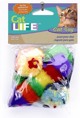 Show full view: Penn-Plax Play-Fulls Multi-Pack Cat Toys, Color Varies slide 3 of 4