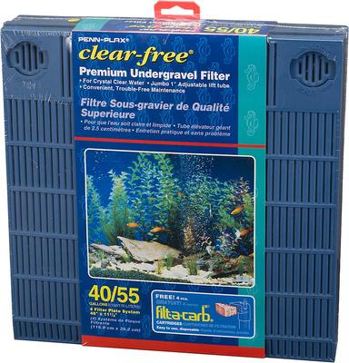 Show full view: Penn-Plax Premium Underground Aquarium Filter, 55-gal slide 1 of 10