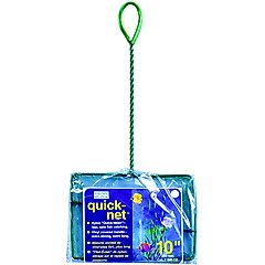 Penn-Plax Quick-Net Aquarium Fish Net, Blue/Green