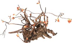 Penn-Plax Reptology Flexible Climbing Vine with Leaves, 5-ft, Brown