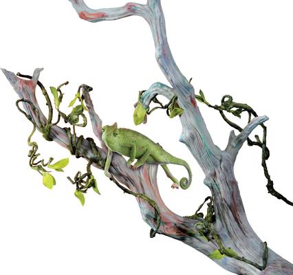 Show full view: Penn-Plax Reptology Leafy Climber Terrarium Vines, 5-ft, Green slide 2 of 3