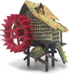 Penn-Plax Rice Mill Aquarium Ornament