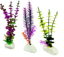 Penn-Plax Rock Fish Plant, 12-in H, Multicolor