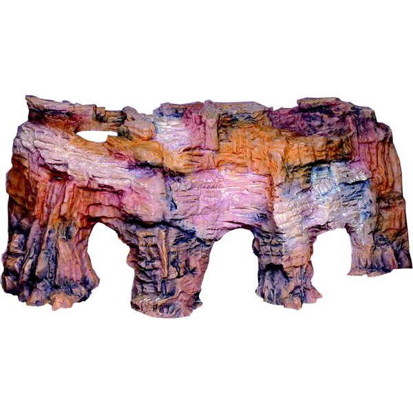 Exo Terra Big Rock Grotta In Ceramica Media - Nascondiglio Per Rettili Con Serbatoio Acqua