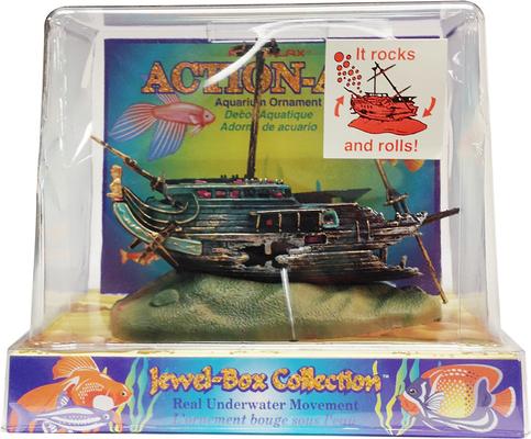 Show full view: Penn-Plax Rocking Shipwreck Aquarium Ornament slide 2 of 4