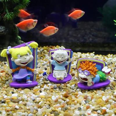 Show full view: Penn-Plax Rugrats 3-Piece Aquarium Decoration Fish Ornament, Small, Multicolor slide 4 of 4