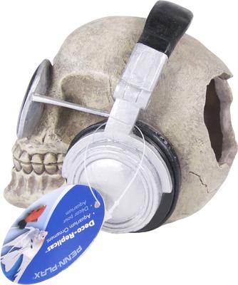 Show full view: Penn-Plax Skull & Glasses Aquarium Ornament slide 4 of 9