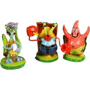 Penn-Plax SpongeBob Mini Resin Gift Aquarium Ornament, 6 count