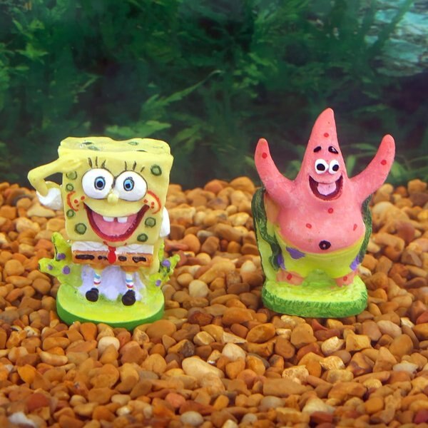 Penn-Plax SpongeBob & Patrick Combo Aquarium Ornament