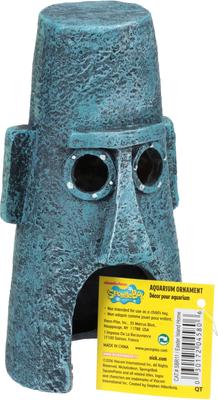 Show full view: Penn-Plax SpongeBob Squidwards Home Aquarium Ornament, 6.5-in slide 6 of 8