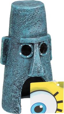 Show full view: Penn-Plax SpongeBob Squidwards Home Aquarium Ornament, 6.5-in slide 4 of 8