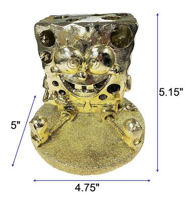 Show full view: Penn-Plax SpongeBob with Swim Through Golden Edition Aquarium Ornament, 5.15-in slide 2 of 5