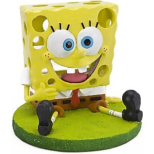 Penn-Plax SpongeBob with Swim Throughs Aquarium Ornament