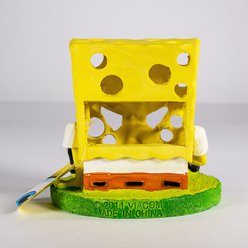 Penn-Plax SpongeBob with Swim Throughs Aquarium Ornament slide 2 of 6