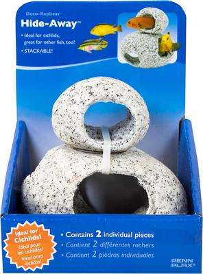 Show full view: Penn-Plax Stone Hideaway Aquarium Ornament, 2 count slide 5 of 7