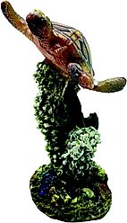 Penn-Plax Swimming Sea Turtle Aquarium Decoration Fish Ornament, Small slide 2 of 5