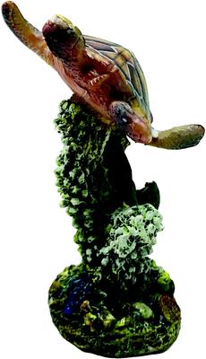 Show full view: Penn-Plax Swimming Sea Turtle Aquarium Decoration Fish Ornament, Small slide 2 of 6