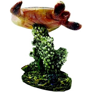 Penn-Plax Swimming Sea Turtle Aquarium Decoration Fish Ornament, Small