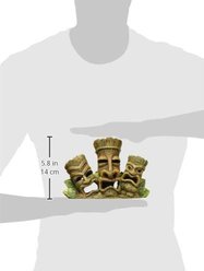 Penn-Plax Tiki Tribe Aquarium Ornament slide 2 of 3