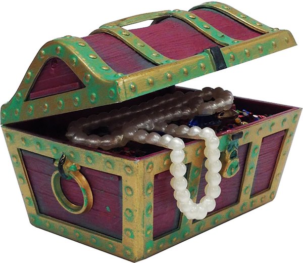 Show full view: Penn-Plax Treasure Chest Aquarium Ornament slide 1 of 6