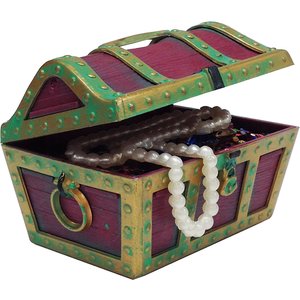 Penn-Plax Treasure Chest Aquarium Ornament