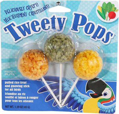 Show full view: Penn-Plax Tweety Pops Bird Treats, 3 count, pack of 4 slide 8 of 8