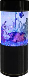 Penn-Plax Water World Luxury Cylinder Acrylic Aquarium, Large, 53-gal