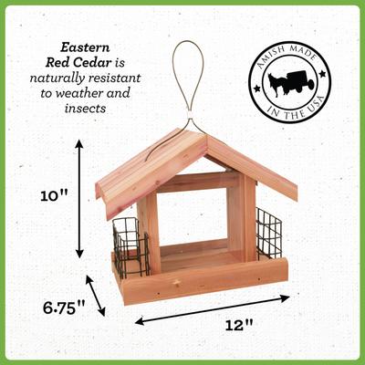 Show full view: Pennington Cedar Chalet Bird Feeder slide 2 of 7