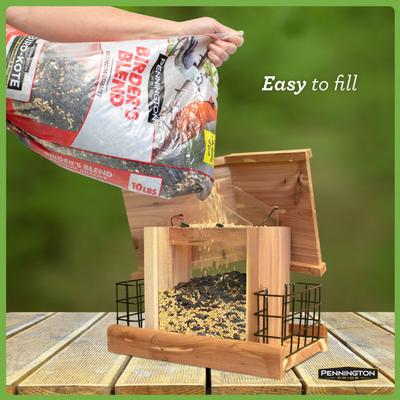 Show full view: Pennington Cedar Chalet Bird Feeder slide 4 of 7