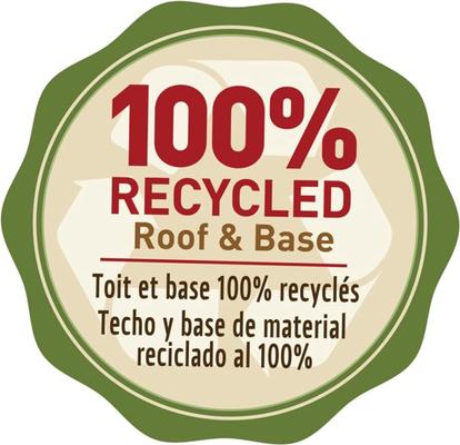 Show full view: Pennington Earth Smart Recycled Ecozebo Bird Feeder, Green slide 3 of 9