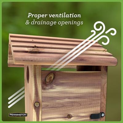 Show full view: Pennington Pride Cedar Bird House slide 4 of 10