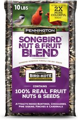 Pennington Pride Songbird Nut & Fruit Blend Bird Food, 10-lb bag