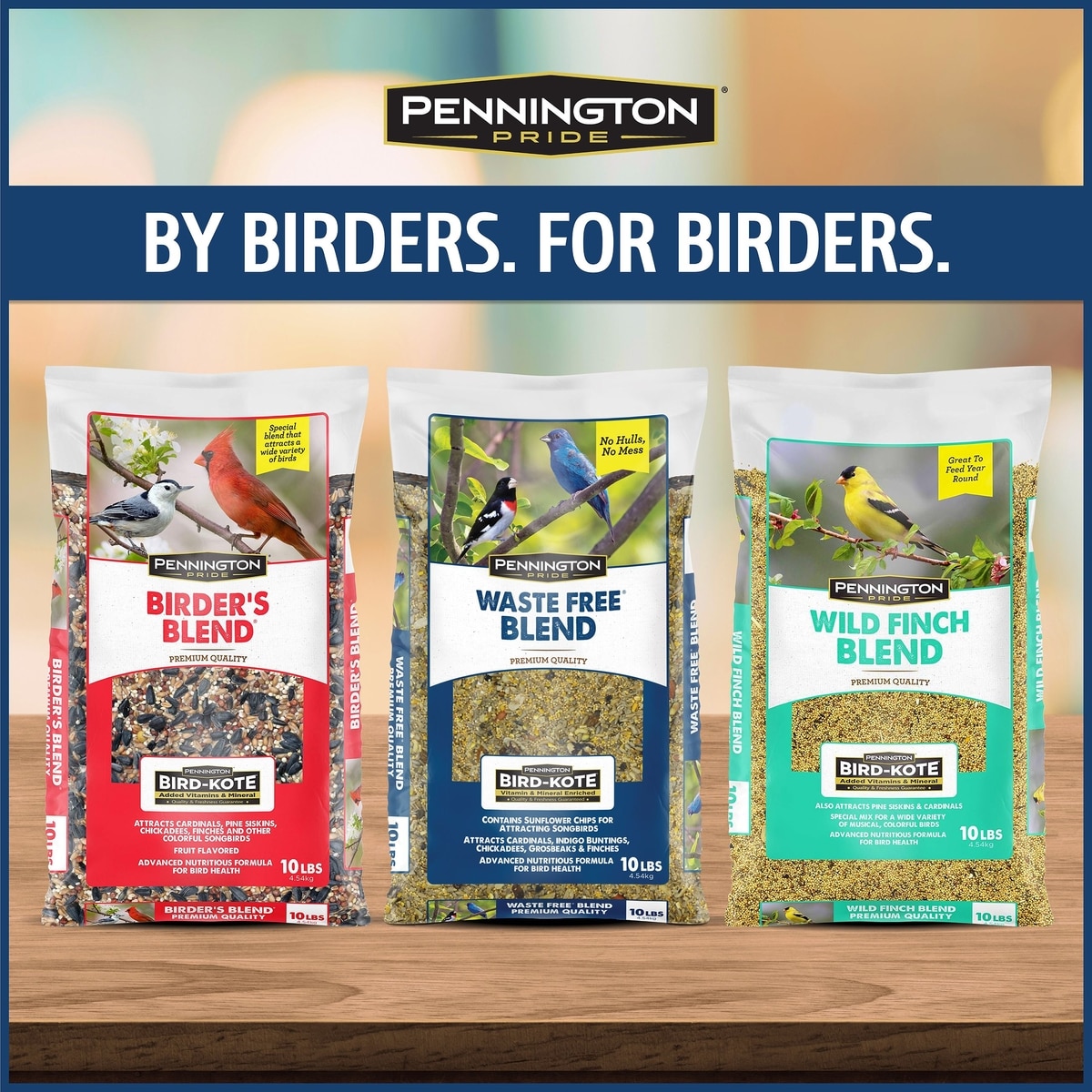 PENNINGTON Pride Waste Free Blend Bird Food, 10-lb bag - Chewy.com